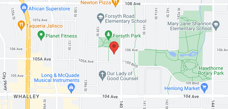 map of 605 10581 140TH STREET